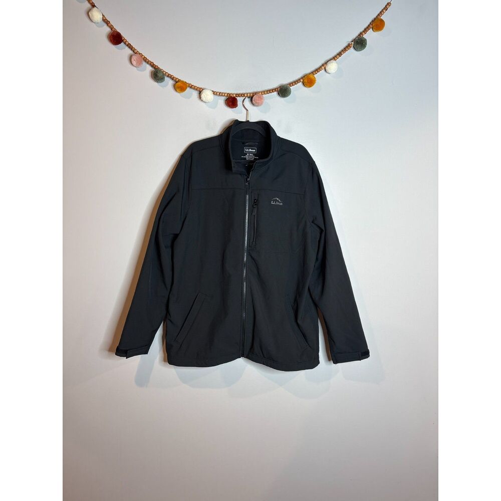 L.L. Bean black soft shell jacket